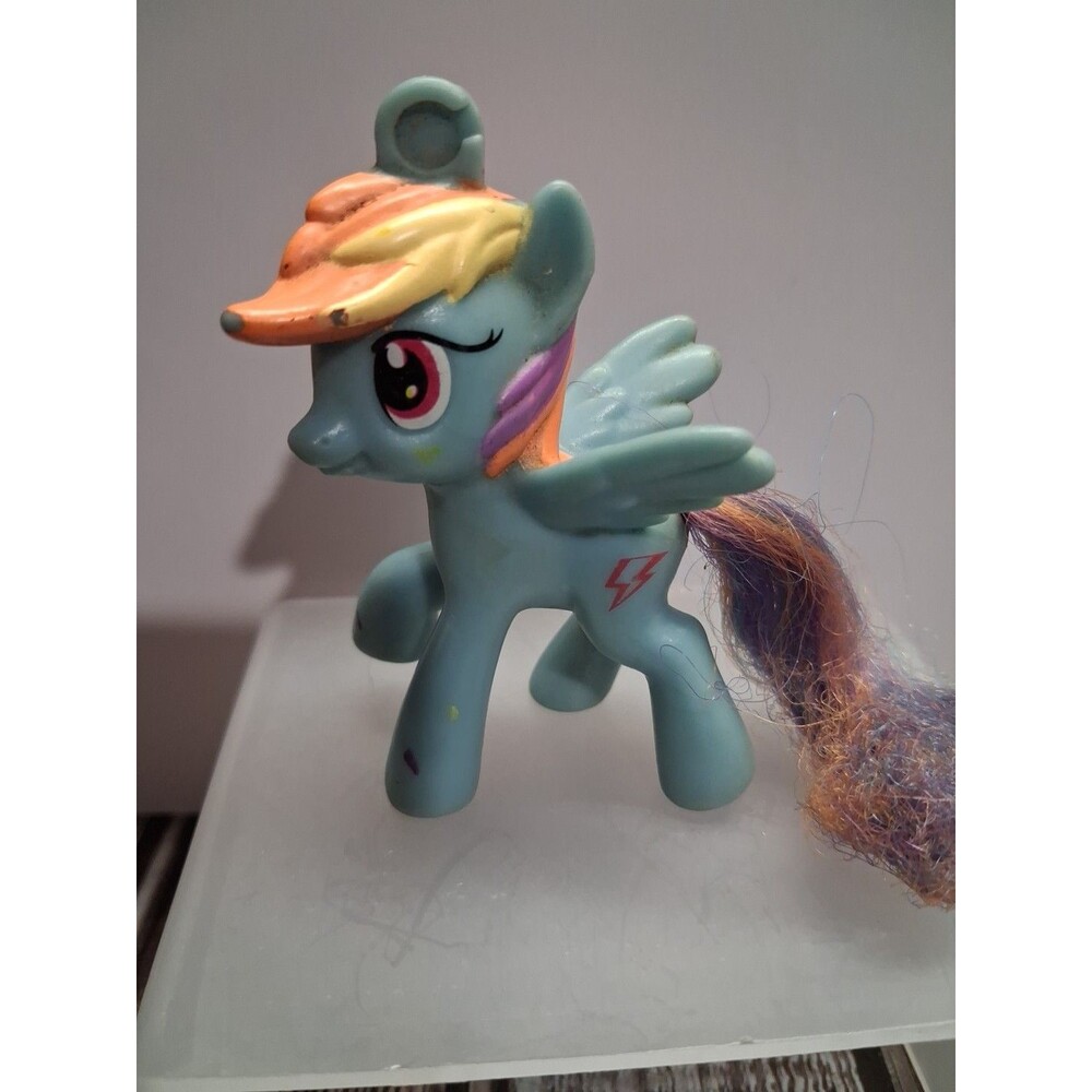 My Little Pony Blue Rainbow Dash Pink Lightning Bolt winged Pegasus